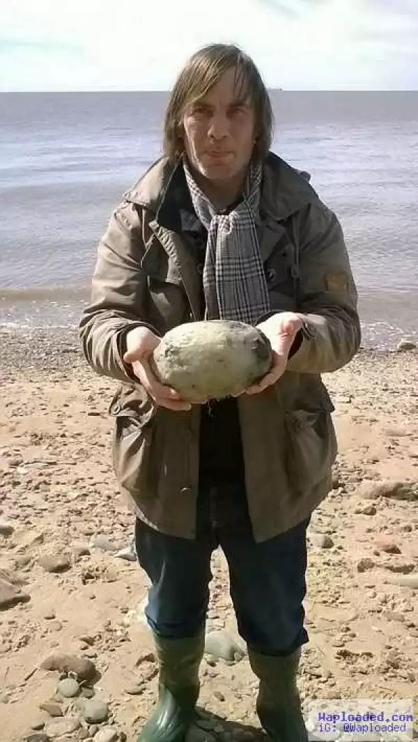 Omg! Couple Stunned After Discovering Whale Vomit on Beach that is Worth Over N14 Million (Photos)